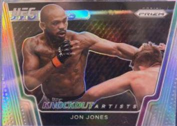 Jon Jones 2021 Panini Prizm UFC Knockout Artists #18 Silver