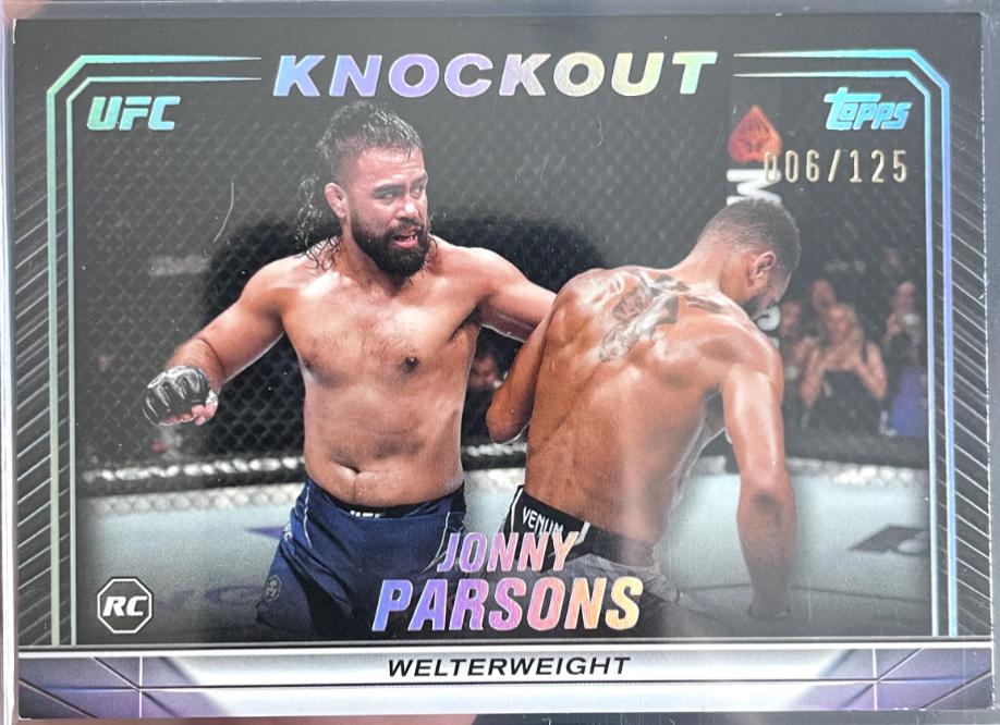 Jonny Parsons 2024 Topps Knockout UFC Base #44 Holo Silver