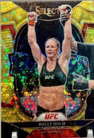 Holly Holm 2023 Panini Select UFC Concourse #44 Gold Disco