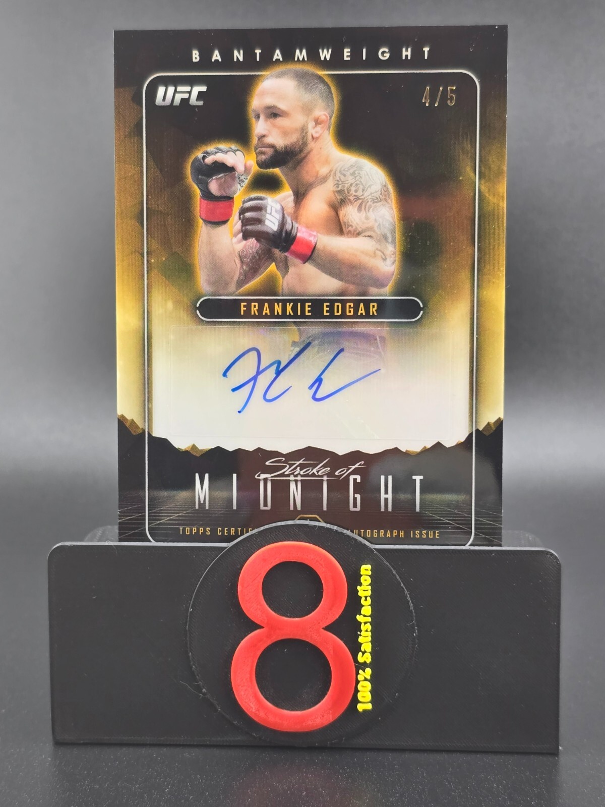 Frankie Edgar 2024 Topps Midnight UFC Stroke of Midnight Autographs #SMA-FER Daybreak