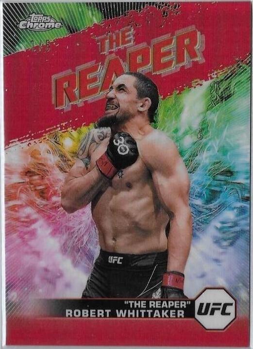 Robert Whittaker 2024 Topps Chrome UFC AKA #AKA-7 Red Refractor