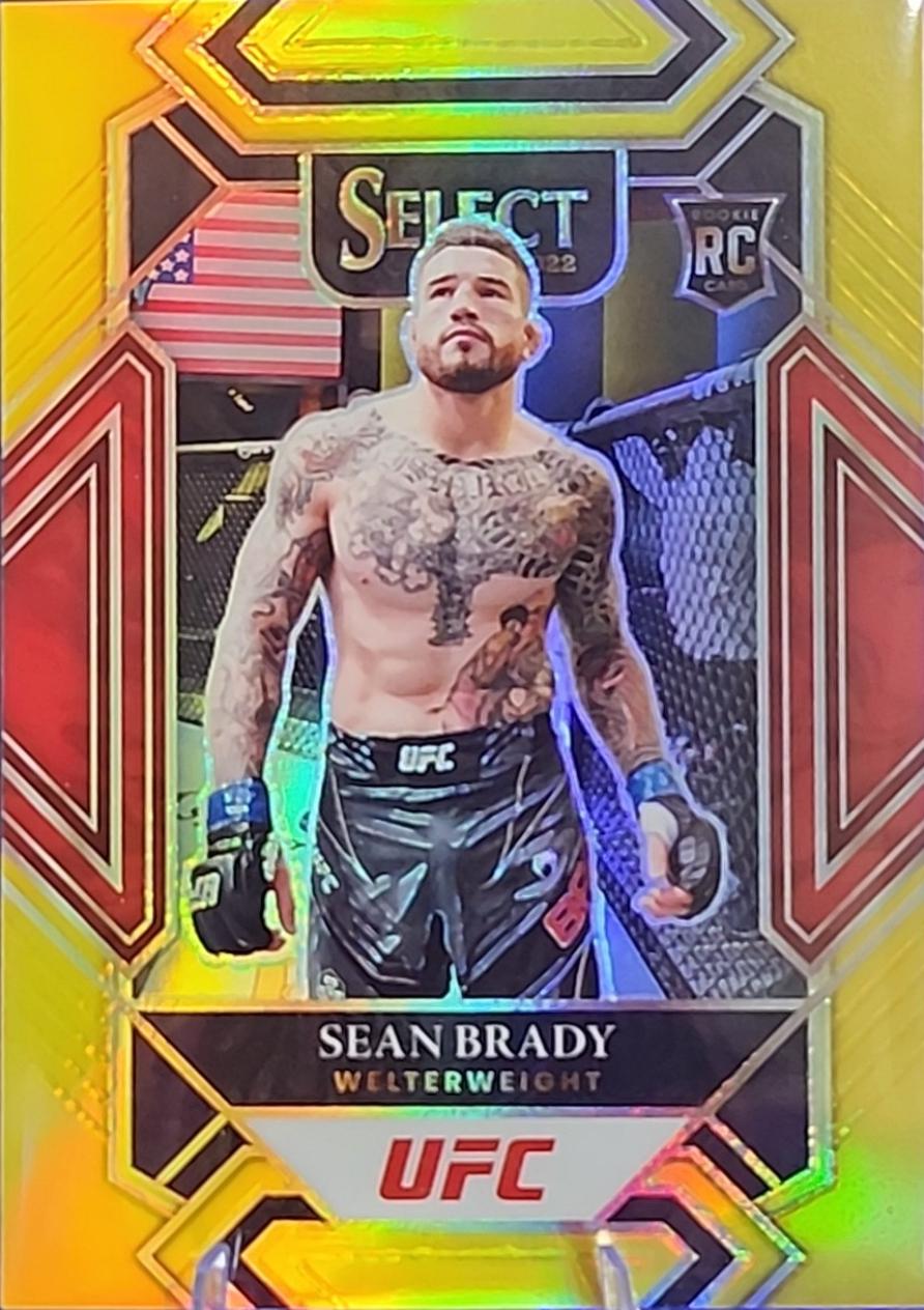 Sean Brady 2022 Panini Select UFC Mezzanine #338 Gold