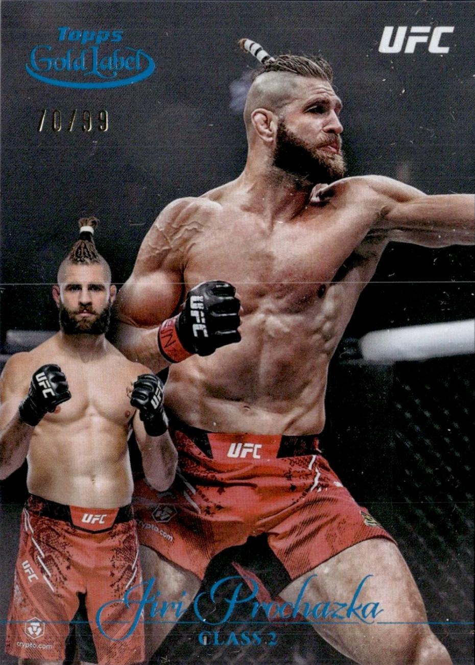 Jiri Prochazka 2024 Topps Gold Label UFC Base Class II #86 Blue