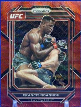 Francis Ngannou 2023 Panini Prizm UFC Base #117 Ruby Wave