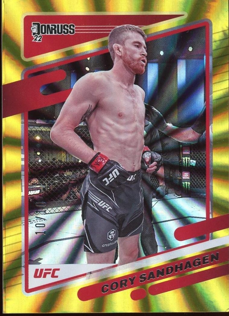 Cory Sandhagen 2022 Panini Donruss UFC Base #37 Gold