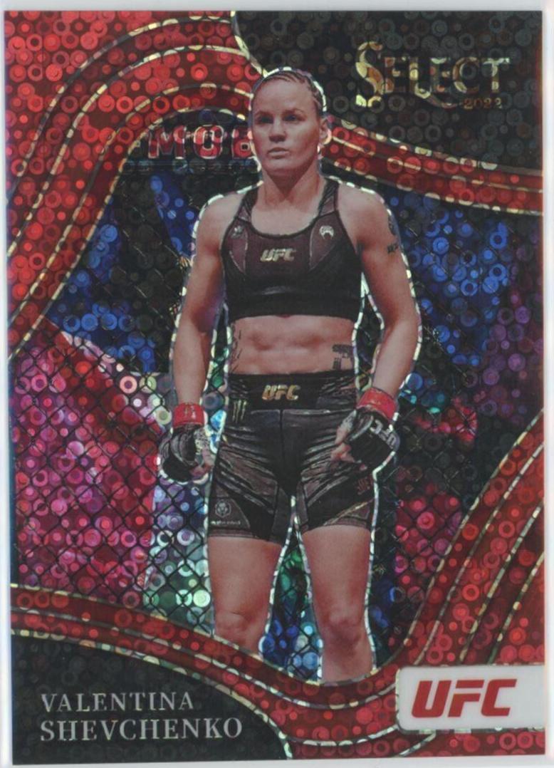 Valentina Shevchenko 2022 Panini Select UFC Octagonside #251 Red Disco