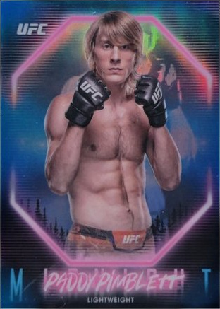 Paddy Pimblett 2025 Topps Midnight UFC Base #5 Black Light
