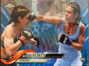 Nicco Montaño 2018 Topps Chrome UFC Base #12 Blue Wave