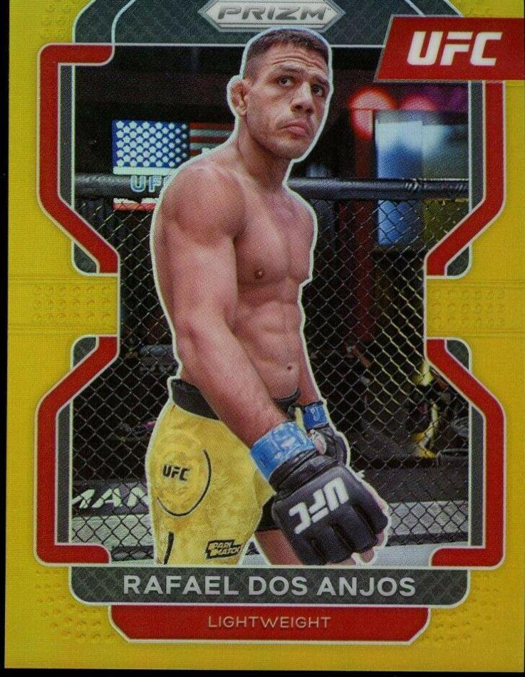 Rafael Dos Anjos 2022 Panini Prizm UFC Base #200 Gold