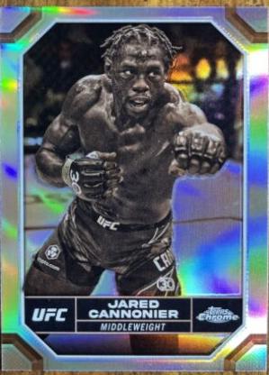 Jared Cannonier 2024 Topps Chrome UFC Base #92 Sepia Refractor