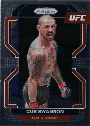 Cub Swanson 2022 Panini Prizm UFC Base #141 Black Shimmer