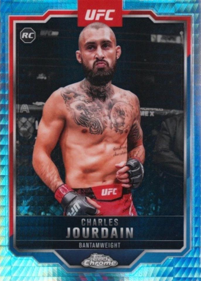 Charles Jourdain 2025 Topps Chrome UFC Base #67 Prism Refractor