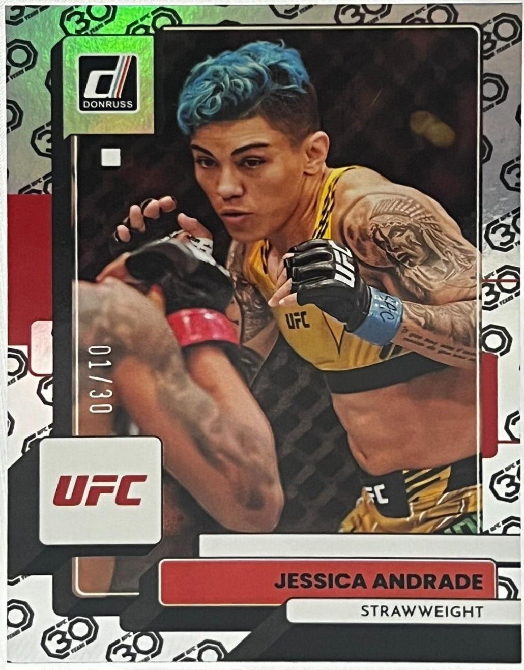 Jessica Andrade 2023 Panini Donruss UFC Base #192 30th Anniversary