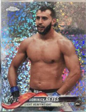 Dominick Reyes 2018 Topps Chrome UFC Base #51 Diamond Hot Box
