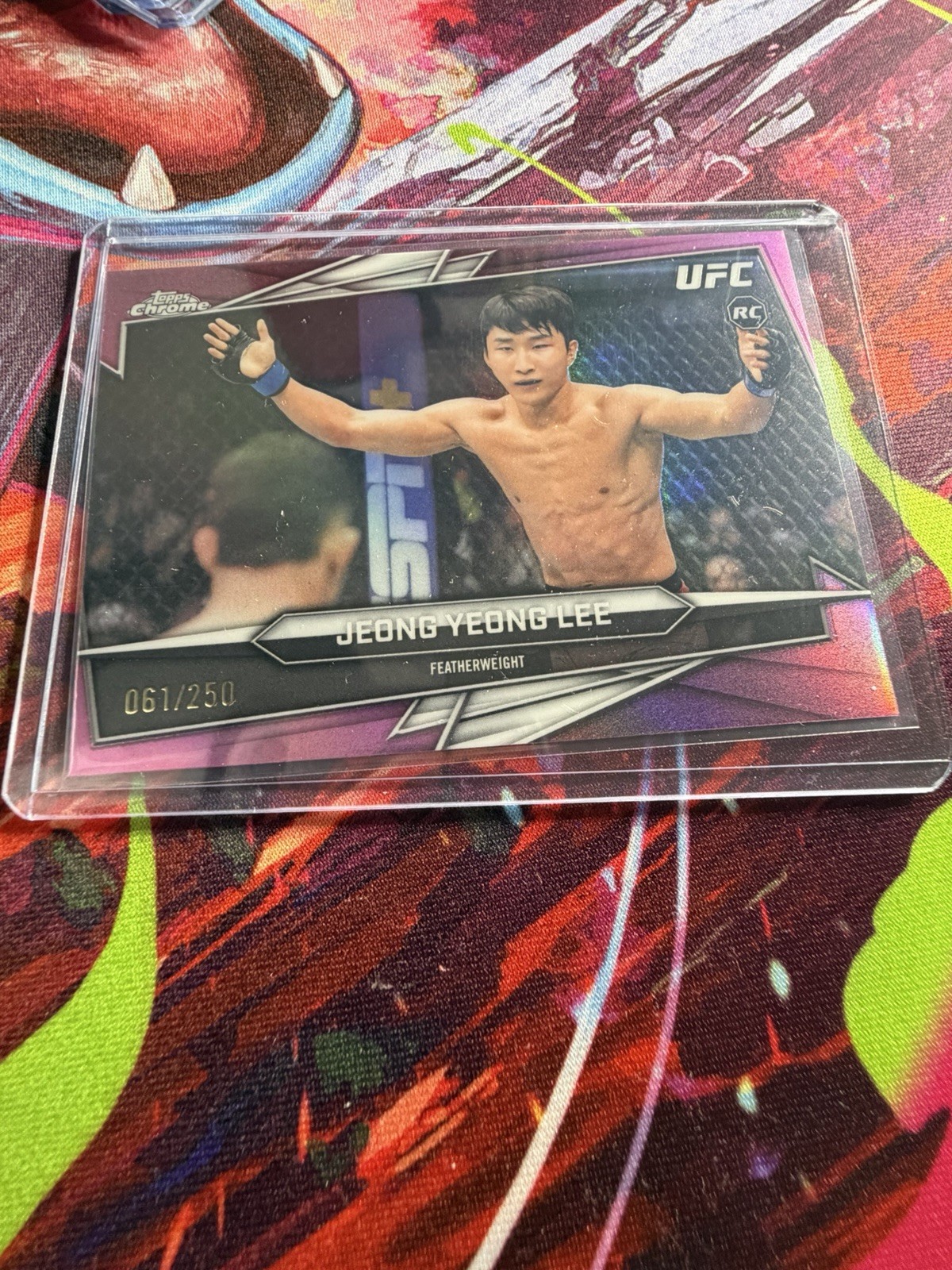 JeongYeong Lee 2026 Topps Chrome UFC Base #196 Pink Refractor