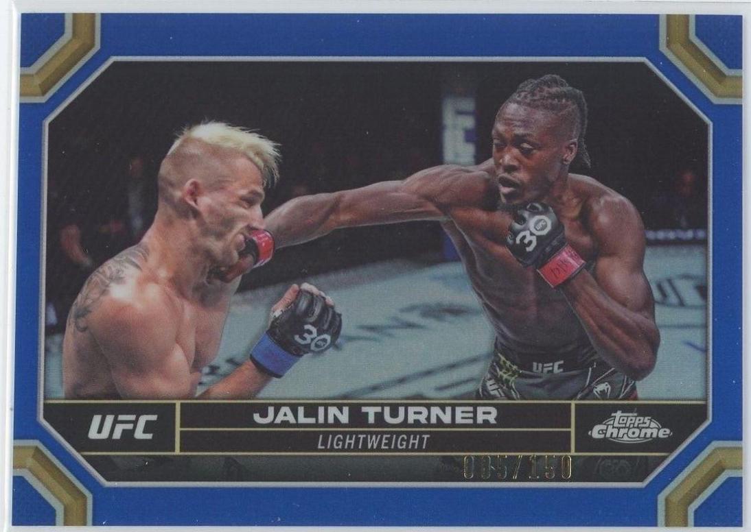 Jalin Turner 2024 Topps Chrome UFC Base #88 Blue Refractor