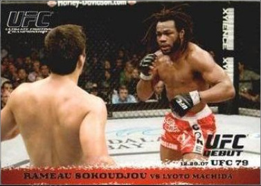 Rameau Sokoudjou / Lyoto Machida 2009 Topps UFC Round 1 Base #77 Black