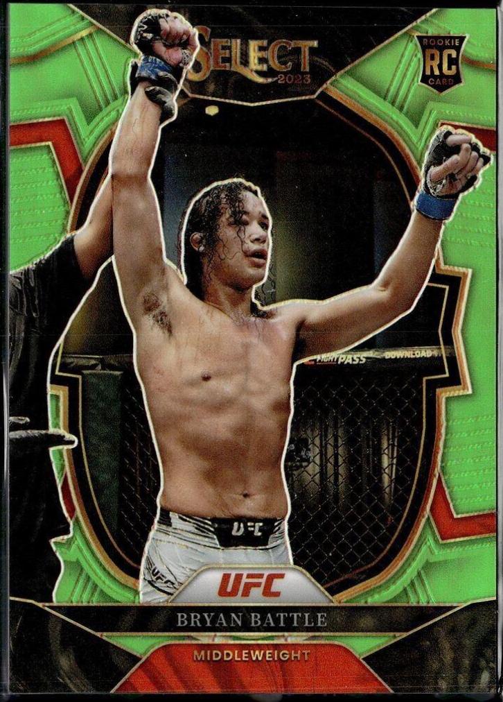 Bryan Battle 2023 Panini Select UFC Concourse #60 Green