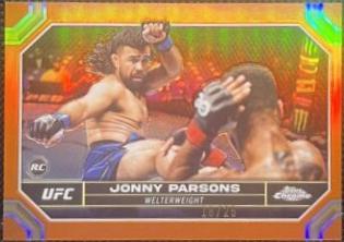Jonny Parsons 2024 Topps Chrome UFC Base #72 Red Refractor