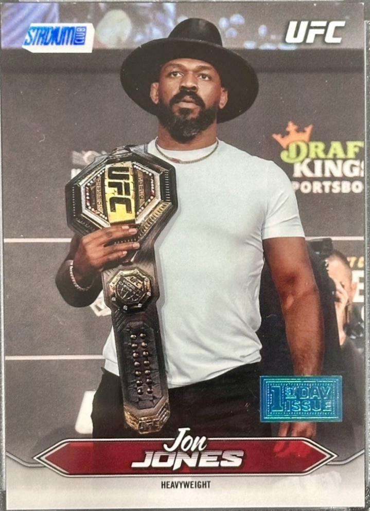 Jon Jones 2025 Topps Stadium Club UFC Base #100 First Day Issue