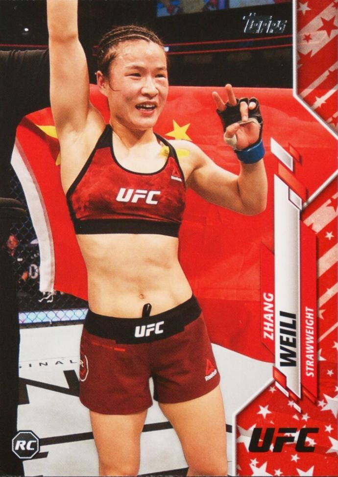 Zhang Weili 2020 Topps UFC Base #87 Independence Day