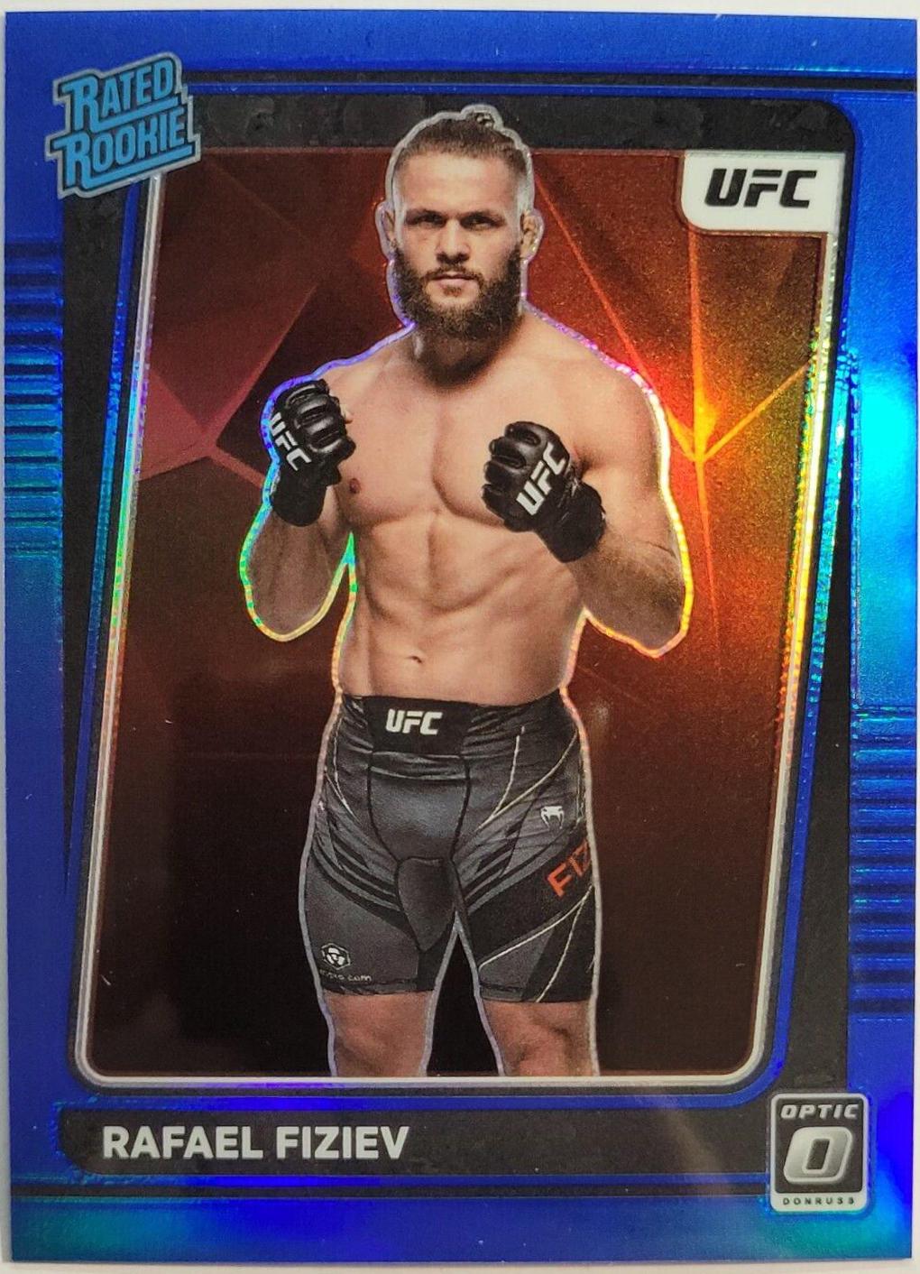 Rafael Fiziev 2022 Panini Donruss Optic UFC Base #116 Blue