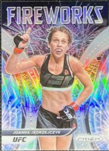 Joanna Jędrzejczyk 2022 Panini Prizm UFC Fireworks #17 Silver