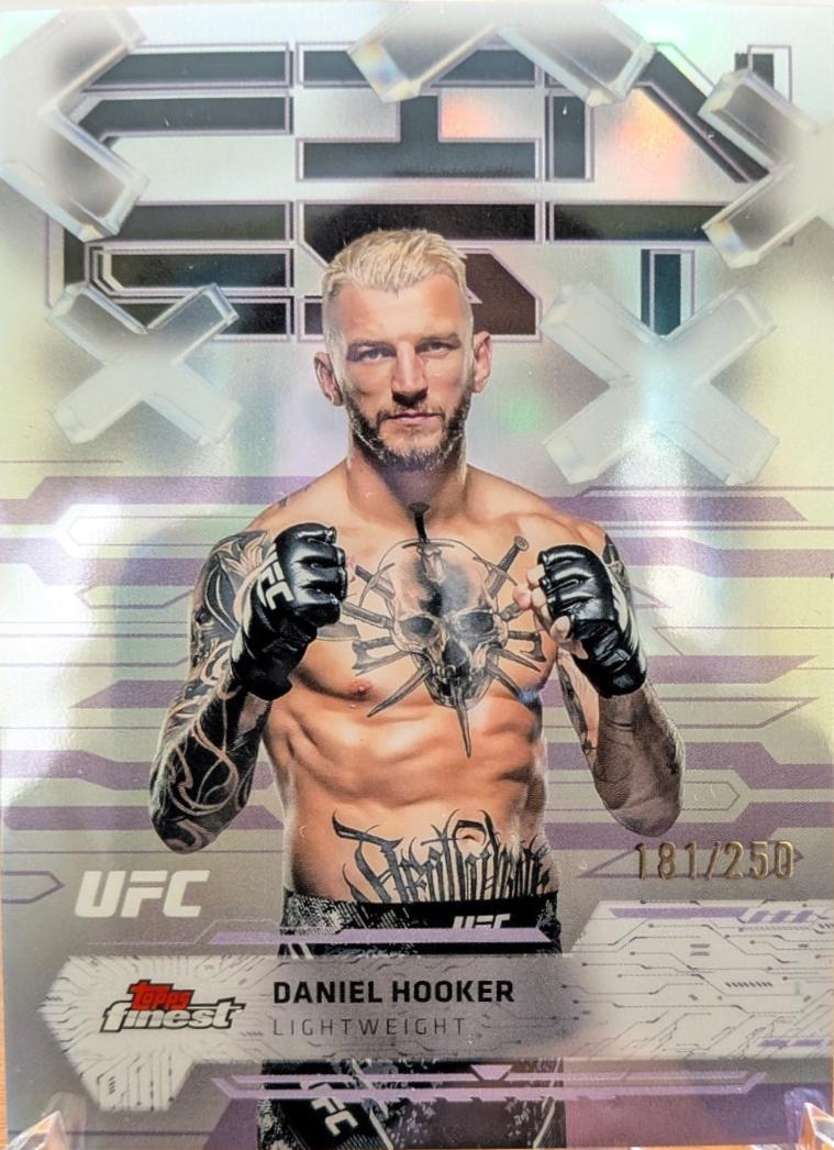 Dan Hooker 2025 Topps Finest UFC Base Common #69 Purple Refractor