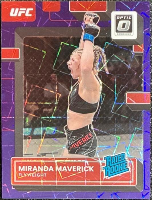 Miranda Maverick 2023 Panini Donruss Optic UFC Base #111 Purple Velocity