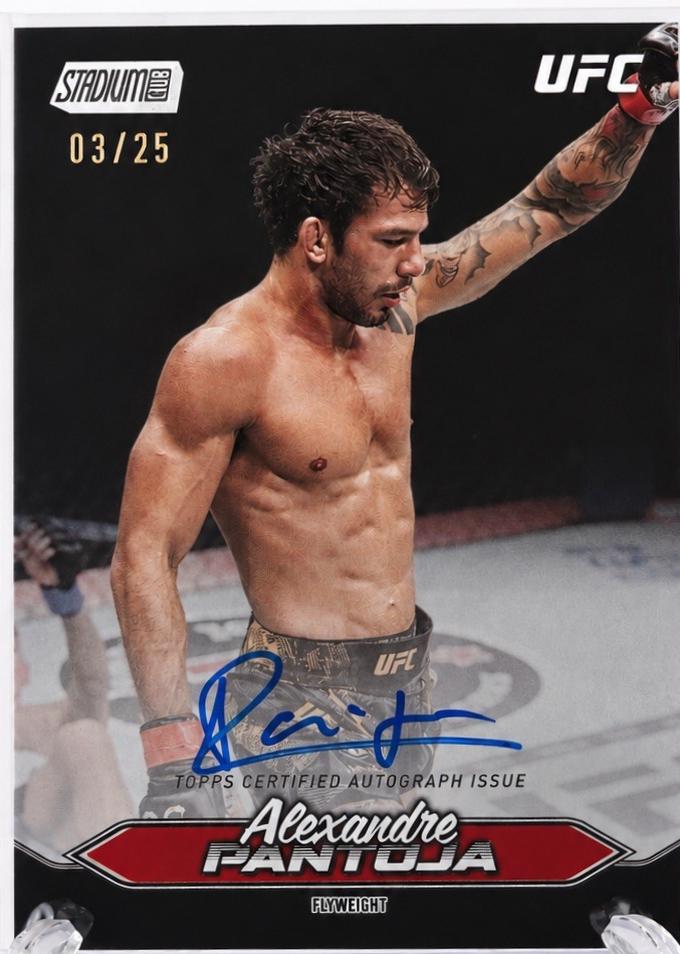 Alexandre Pantoja 2025 Topps Stadium Club UFC Base Autographs #BCA-APA Black