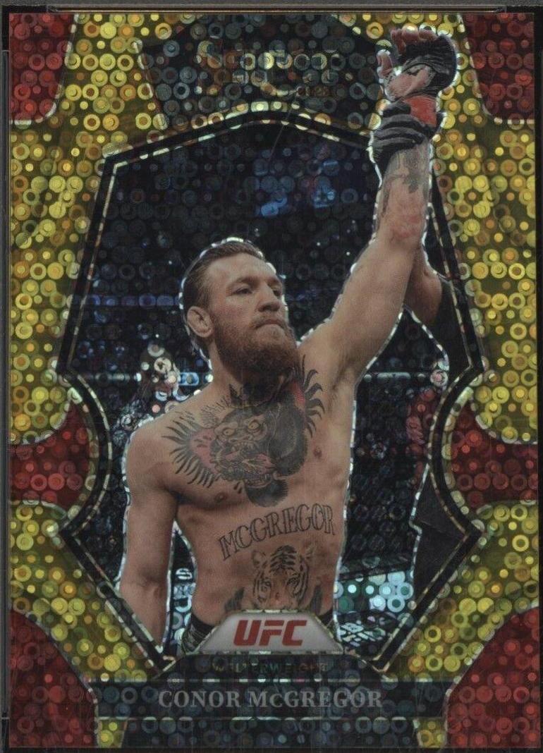 Conor McGregor 2023 Panini Select UFC Premier Level #102 Gold Disco