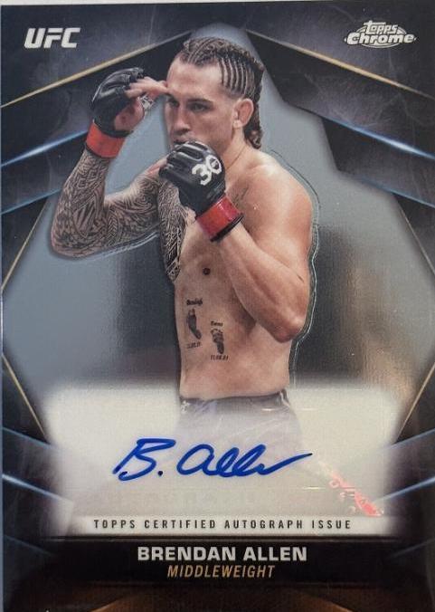 Brendan Allen 2024 Topps Chrome UFC Chrome Veteran Autographs #CVA-BAL