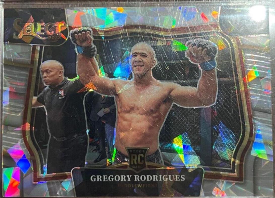 Gregory Rodrigues 2023 Panini Select UFC Octagonside #230 Cracked Ice