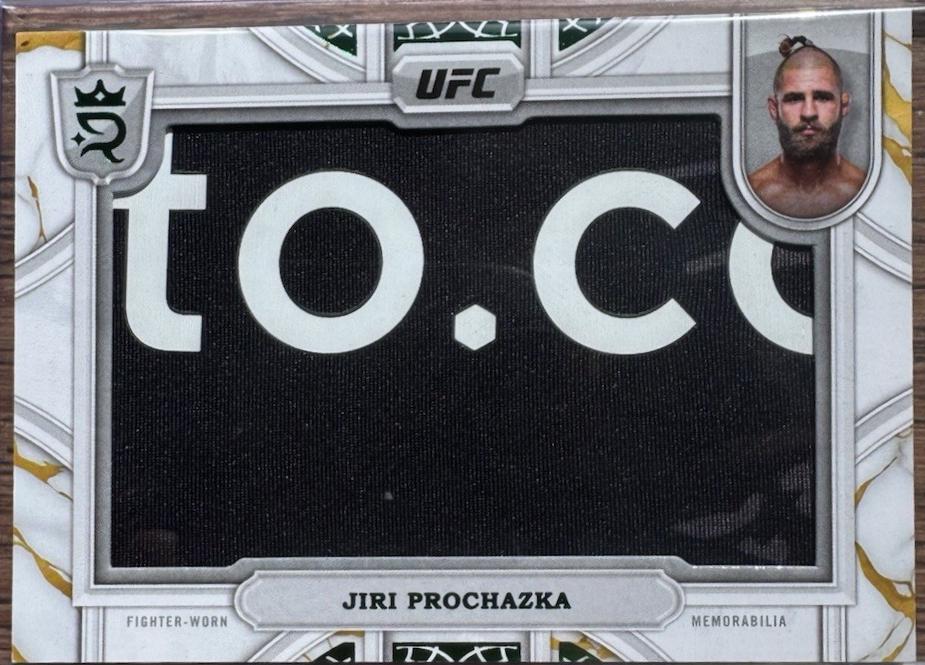 Jiri Prochazka 2024 Topps Royalty UFC Relic Jewels #RCJ-15 Platinum