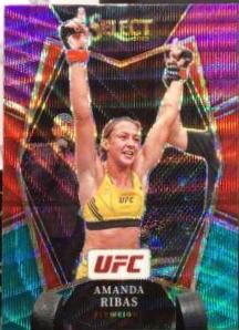 Amanda Ribas 2022 Panini Select UFC Premier Level #136 Gold Disco