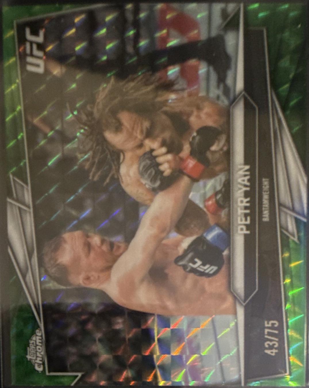 Petr Yan 2026 Topps Chrome UFC Base #53 Green Geometric Refractor