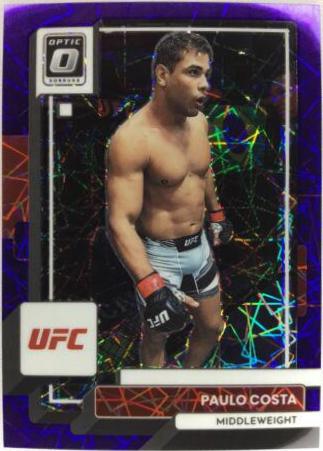 Paulo Costa 2023 Panini Donruss Optic UFC Base #72 Purple Velocity