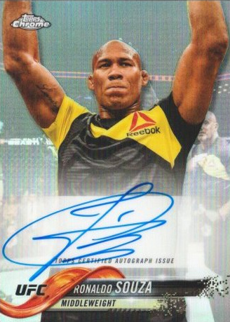 Ronaldo Souza 2018 Topps Chrome UFC Fighter Autographs #FA-RS Octofractor
