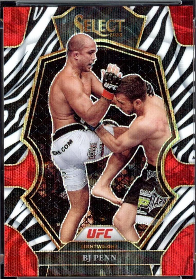 BJ Penn 2023 Panini Select UFC Premier Level #145 Zebra