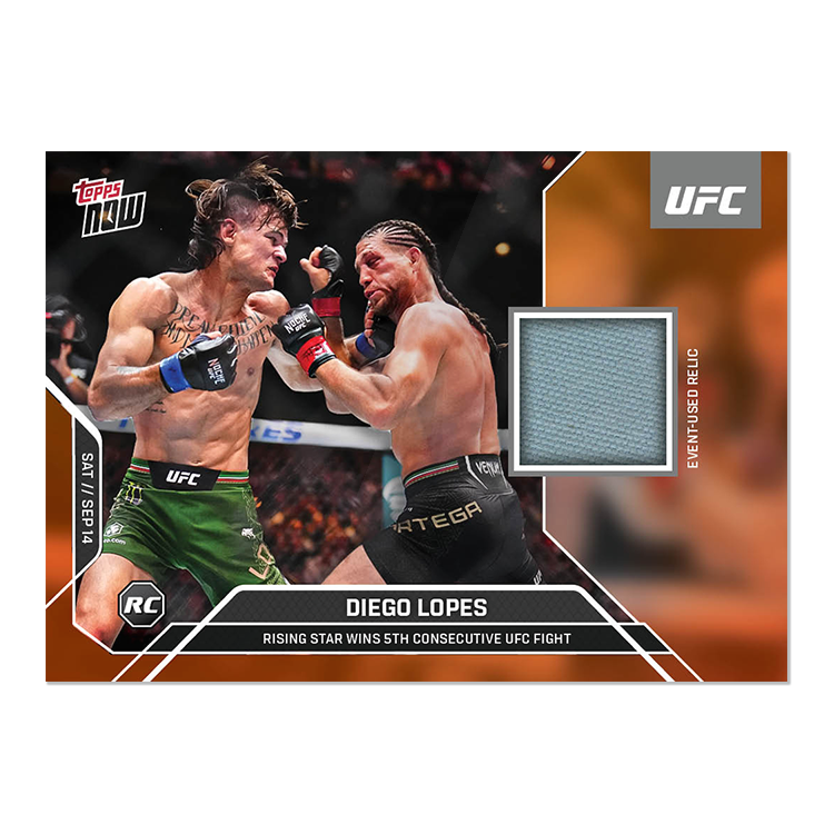 Diego Lopes Topps Now UFC Event-used Mat Relics #23 Orange