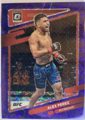 Alex Perez 2022 Panini Donruss Optic UFC Base #54 Purple Velocity