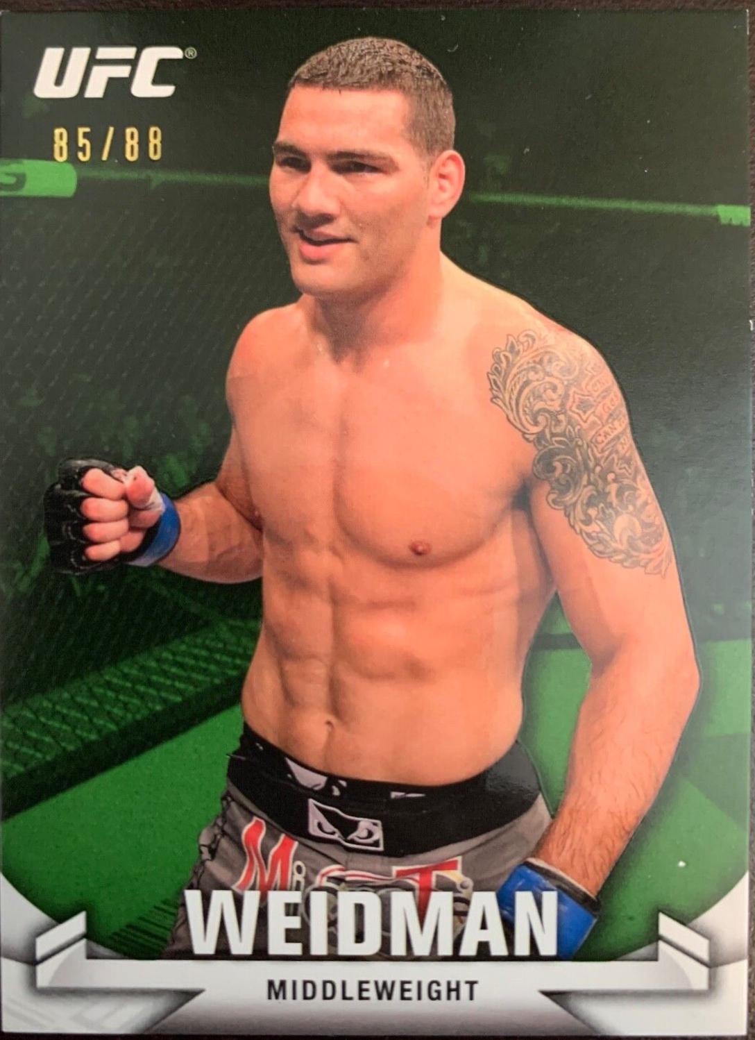 Chris Weidman 2013 Topps UFC Knockout Base #29 Green