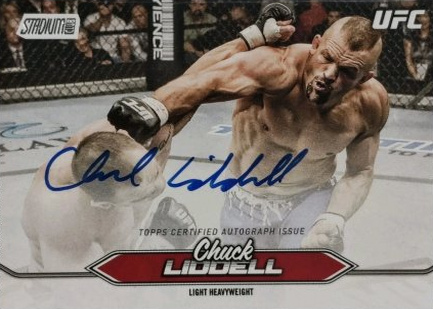Chuck Liddell 2025 Topps Stadium Club UFC Base Autographs #BCA-CLL Gold Rainbow