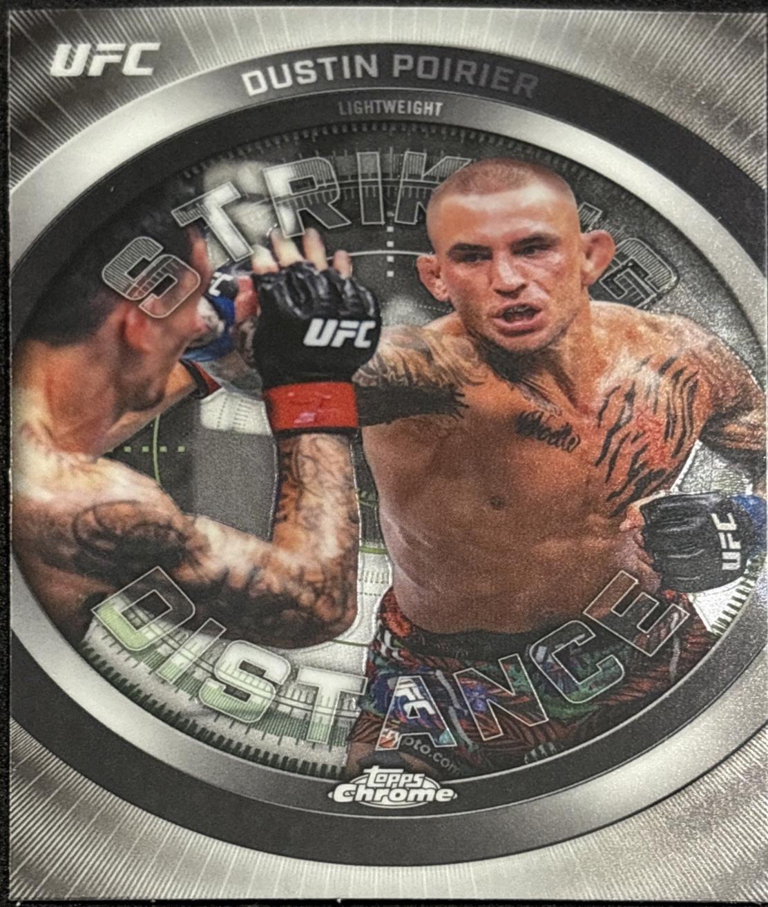 Dustin Poirier 2026 Topps Chrome UFC Striking Distance #SD-13 Refractor