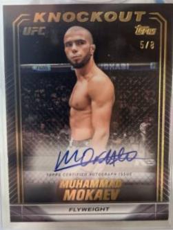 Muhammad Mokaev 2024 Topps Knockout UFC Knockout Autographs #KNA-MMV Gold