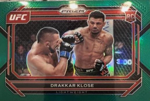 Drakkar Klose 2023 Panini Prizm UFC Base #100 Green