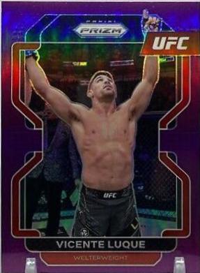 Vicente Luque 2022 Panini Prizm UFC Base #174 Purple