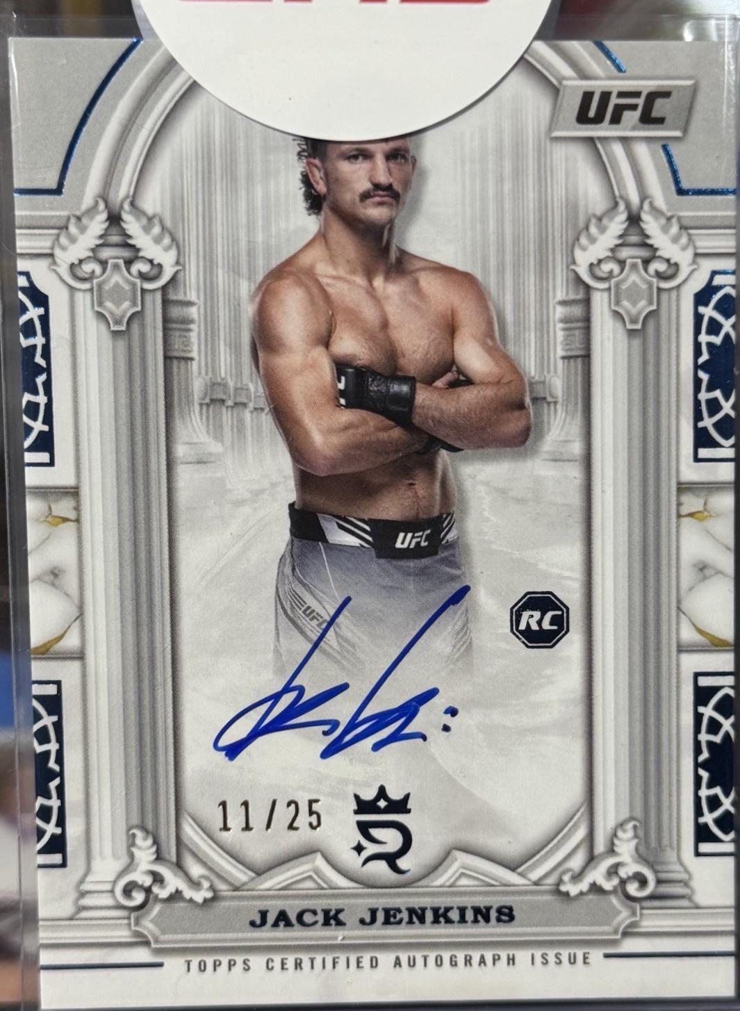 Jack Jenkins 2024 Topps Royalty UFC Imperial Ink #II-JJ Gold