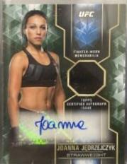 Joanna Jędrzejczyk 2017 Topps UFC Knockout Knockout Autographed Relics #KAR-JJ Blue