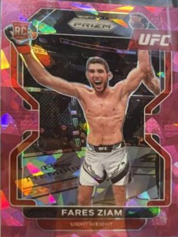 Fares Ziam 2022 Panini Prizm UFC Base #143 Pink Ice
